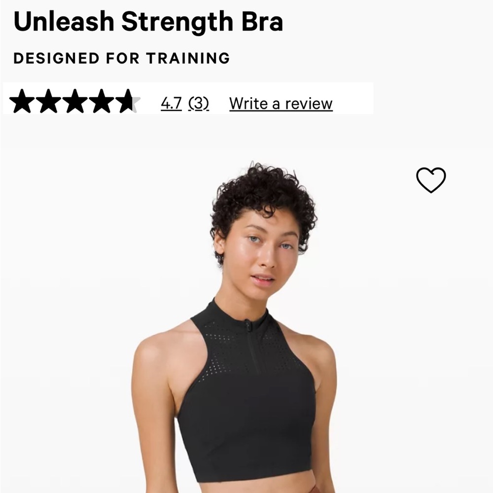 Lululemon Unleash Strength Sports Bra size 6